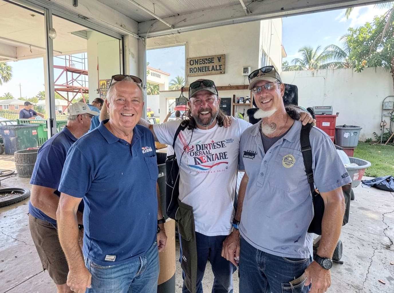 The Miami Dumpster Rental team at work in Miami